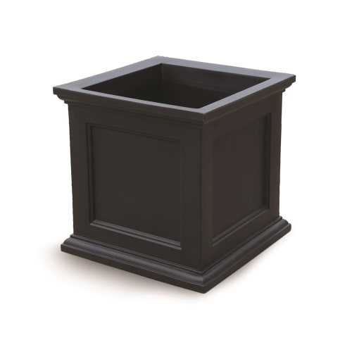 Mayne® Fairfield Square Planter, 28" x 28" x 28", Black